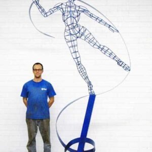 Fabricated Ribbon Dancer in Blue