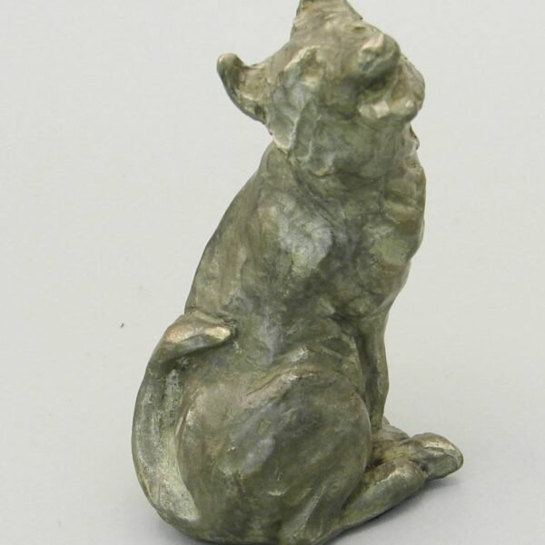 Stylized Bronze Sculpture of a Dog