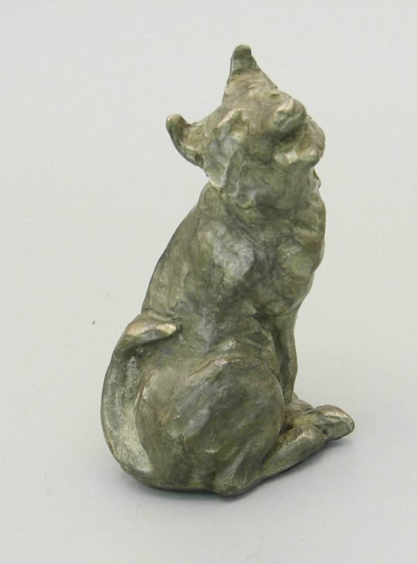 Stylized Bronze Sculpture of a Dog