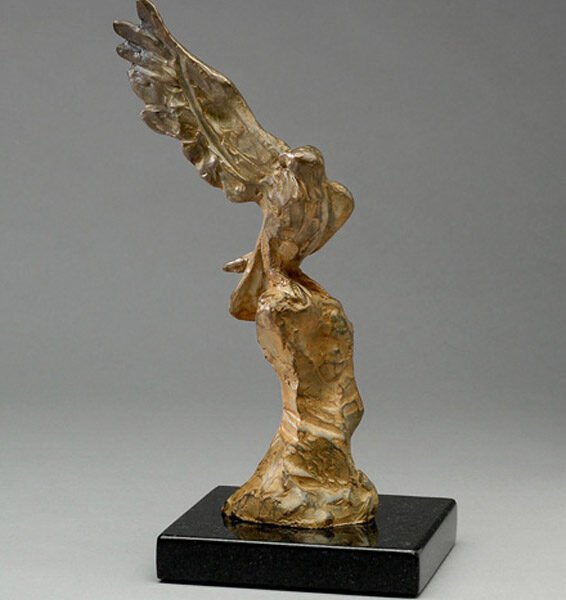 Bronze, Bird, Sculpture