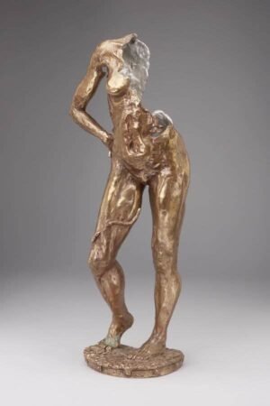 Figurative Bronze, Feminism, Sculpture , Plated